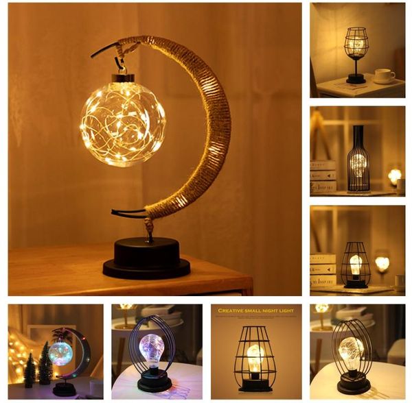 

night lights rope led light moon star deskdecoration wishing ball christmas lamp