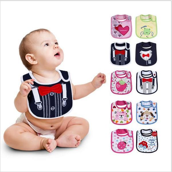 

bibs & burp cloths born baby infant babador cute cartoon saliva towels 0-3 years soft waterproof babies baberos wear