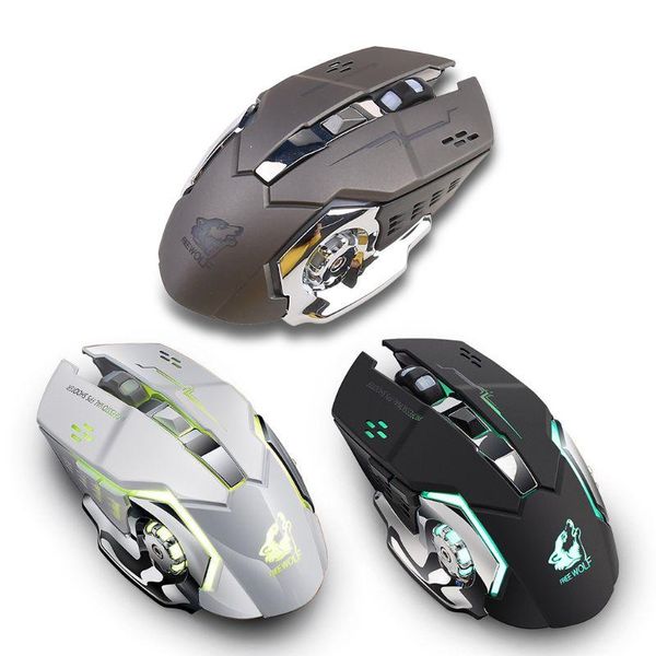 

mice gaming mouse rechargeable x8 wireless silent led backlit usb ergonomic