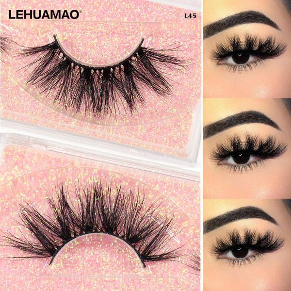 

false eyelashes lehuamao mink lashes 3d cruelty reusable up to 25+ times soft natural makeup