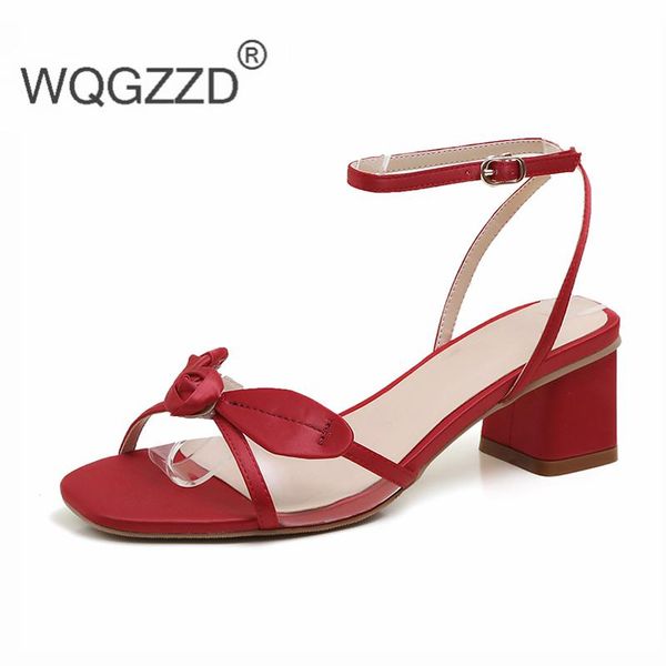 

summer sandals women's high heel shoes flowers dating female zapatos mujer, Black