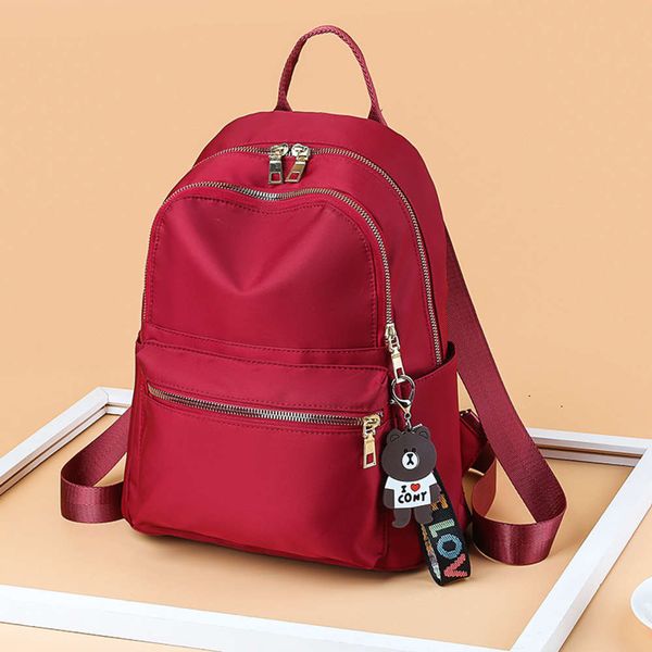 

2021 canvas backpack women's nylon fashion korean oxford casual