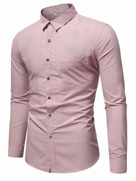 

men pocket front button up shirt i54h#, White;black