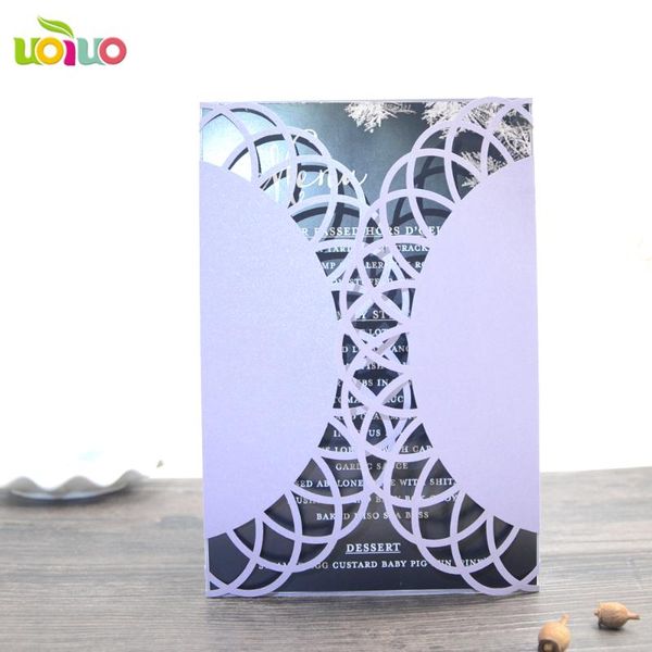 

greeting cards 50set inc213 customized elegant white lace laser cut card wedding invitations with envelope 50pcs/lot black