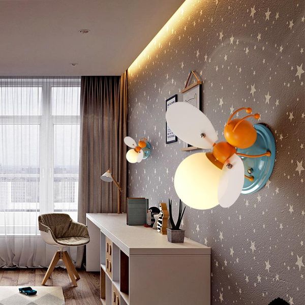 

wall lamp balcony porch corridor nordics contracted cloakroom enters door absorb dome light children room bee e27
