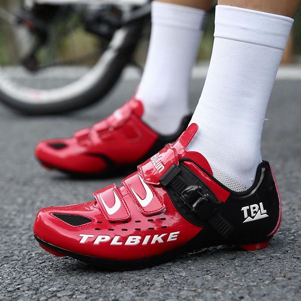 

cycling footwear men's road shoes compatible mountain bike with spd/spd-sl & fast rotating buckle cycle, Black