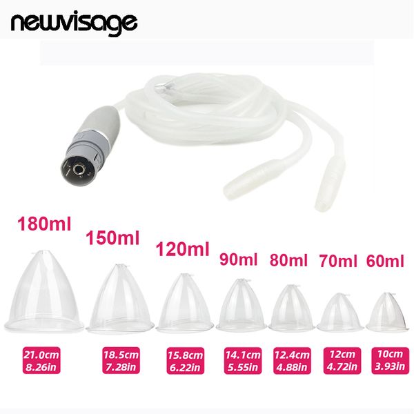 

connect hose suction cup for 4 in 1 cavitation rf body slimming machine and vacuum breast buttocks suction jar therapy hip up pe