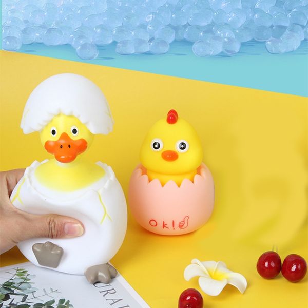 

40jc cute squeeze vent sound toy pressure relief stress anxiety pressure squeeze eggshell duck toys gift for boys and girls