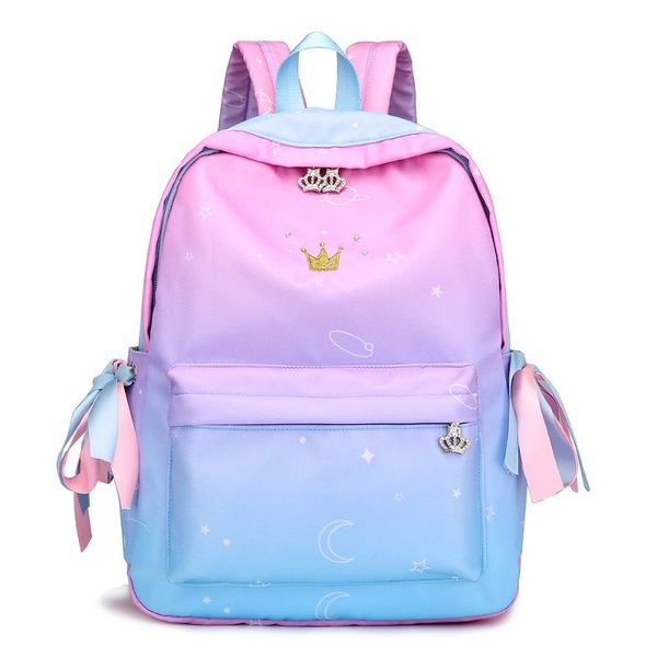 

yk-leik colorful women backpacks large capacity school bag for teen girls travel music backpack orthopedic schoolbag mochila bags