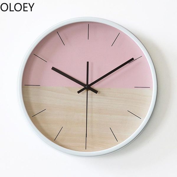 

wall clocks clock modern design minimalistic silent home decor bedroom living room creative watch reloj shabby chic
