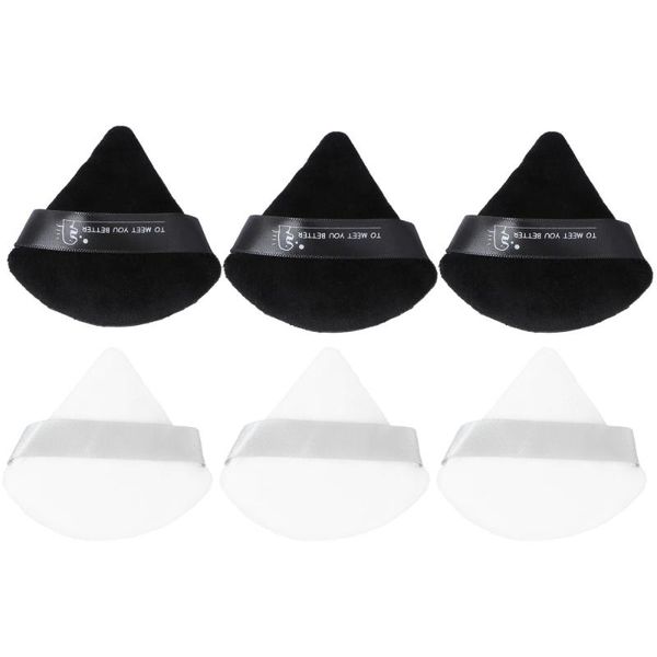 

sponges, applicators & cotton 6pcs makeup powder puff sponge triangle dry sector high density crystal tool for (