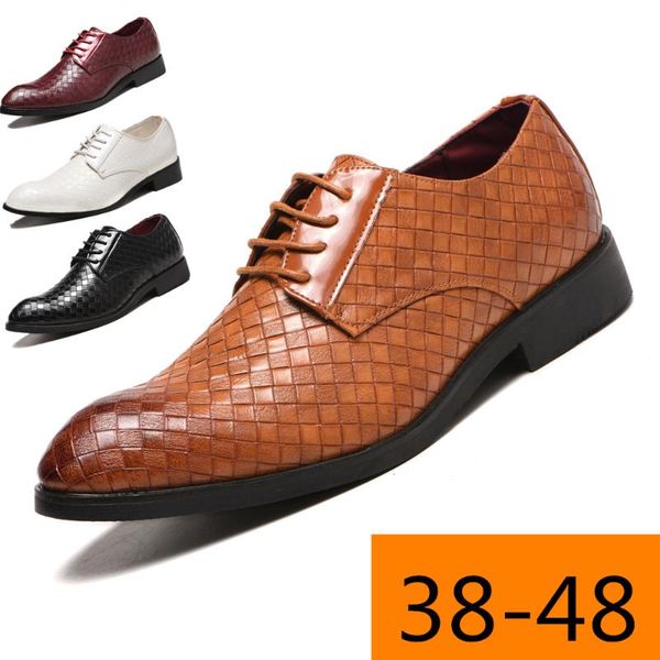 

ly men's patent leather shoes wedding size 38-48 black soft man dress