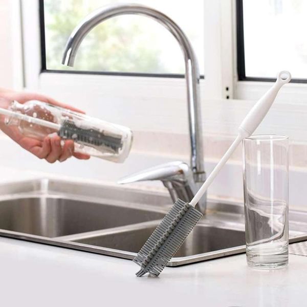 

squeegees practical silicone long handle cleaning brush