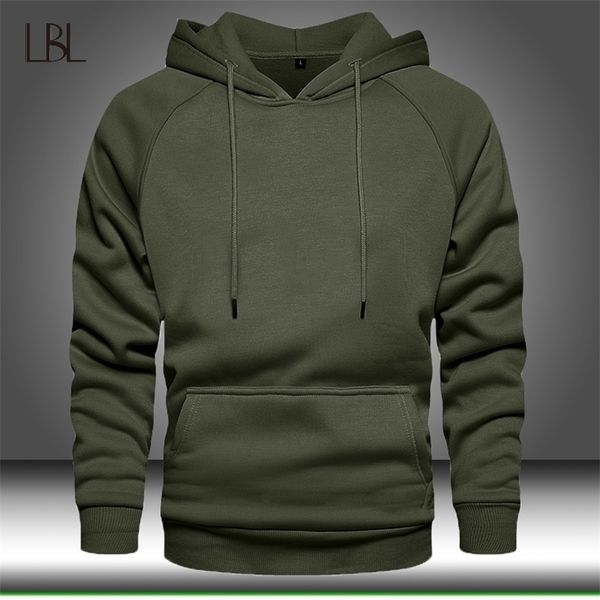 

hoodies sweatshirts men solid color hoodie hip hop streetwear outwear autumn winter long sleeve hoody male pullover tracksuit 210715, Black