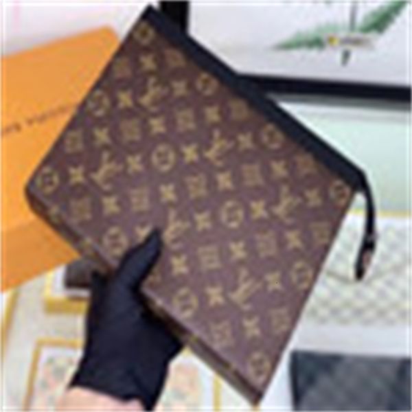 

clutches brand designer luxury hxl5 deep brown m61692 business capacity wallet women real leather long wallet chain wallets compact purse ev, Red;black