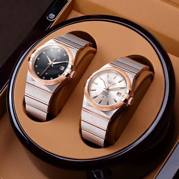 

wristwatches orologio uomo pagani design automatic watch self winding mens luxury watches relojes para hombre day date clocks, Slivery;brown