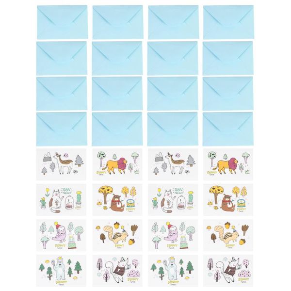

greeting cards 16pcs birthday with 16 envelops 3d supply