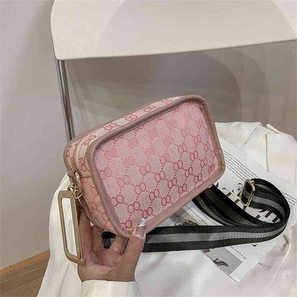 

french mobile phone women's 2021 new canvas square single shoulder messenger bag