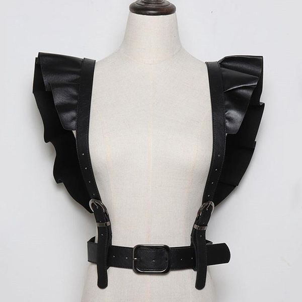 Cintos de cinto largo Mulheres ombros da cintura PU PIN PIN FUNFELE FUNFELEMENTE Moda Decorativa Gifts para feminino preto