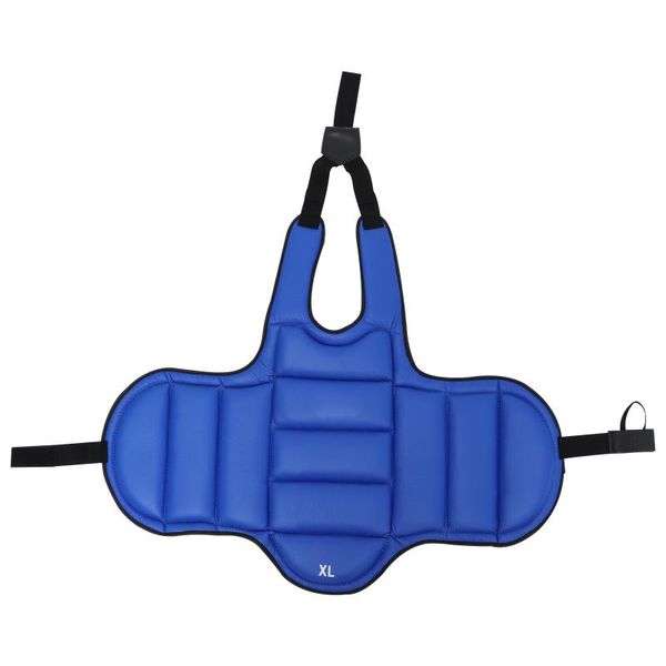 

thai boxing chest guard kickboxing body protector for training practicing waist support, Black;gray