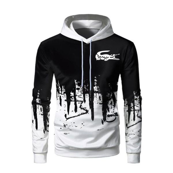

men's hoodies & sweatshirts 2021 3d autumn men casual minimalist sweatshirt neck embroidery logo plus size basic pullover, Black
