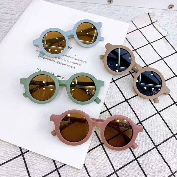 

sunglasses round frame eye children's street po fashion sunglasses, Blue