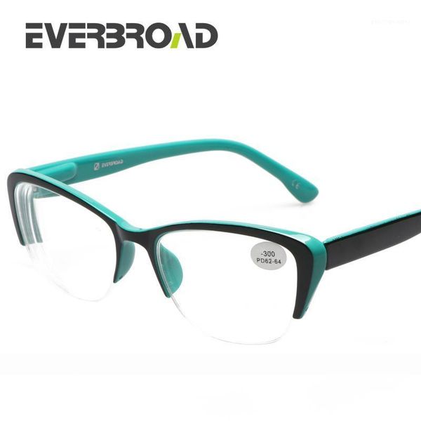 

russian style fashion prescription glasses frame uv400 for women myopia eyeglasses different degree ev03-1727 sunglasses, White;black