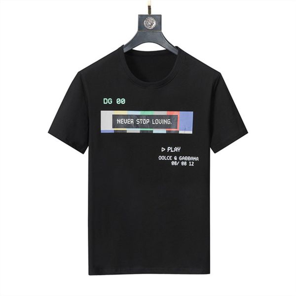

fashion mens designer t shirt summer letter prints short sleeve couples tees poloasian code m-3xl vb68, White;black