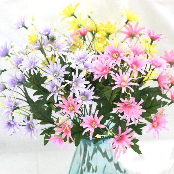 

decorative flowers & wreaths 1pcs daisy artificial for home wedding garden decoration diy bridal silk fake flower accessories