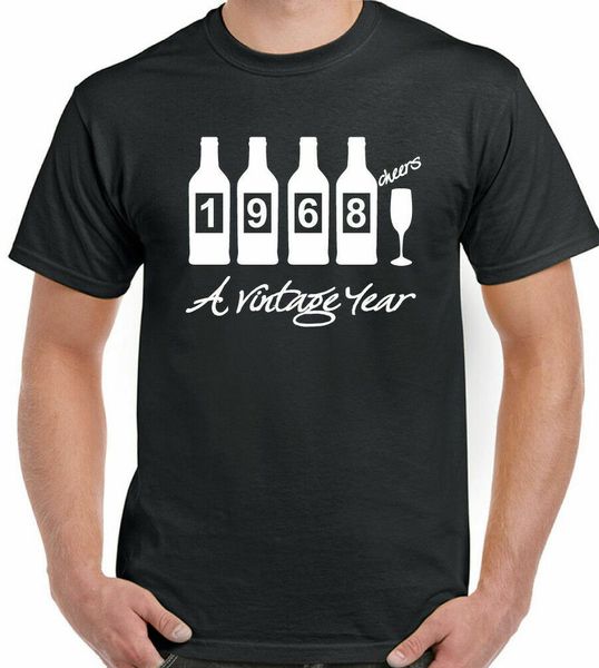 

1968 bottles man funny 53rd birthday 53 year old gift, White;black