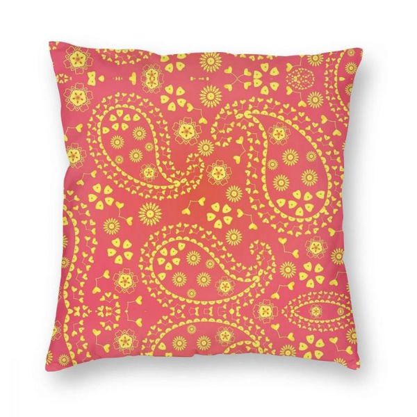 Almofada/travesseiro decorativo bandana Paisley Pattern Square Case Decorative Fashion Cushion Capas
