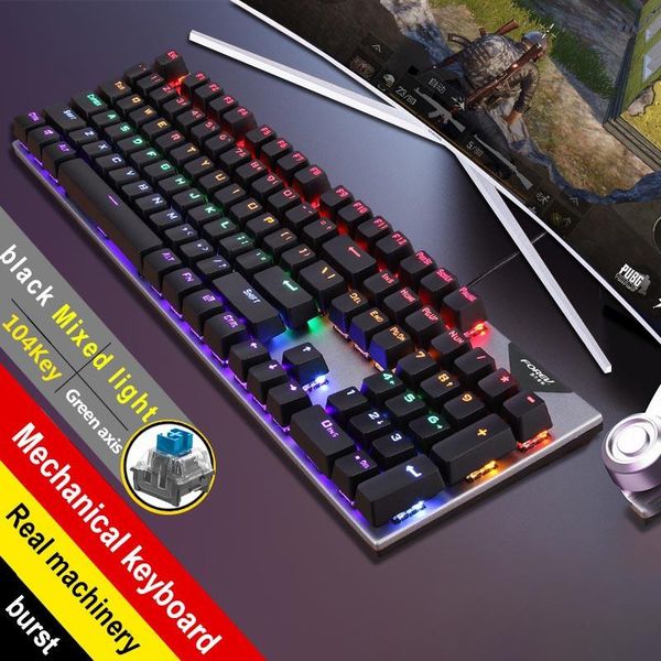 

keyboard mouse combos gaming wired kit 104 keycaps with rgb backlight gamer ergonomic mause for tablet desklaptop