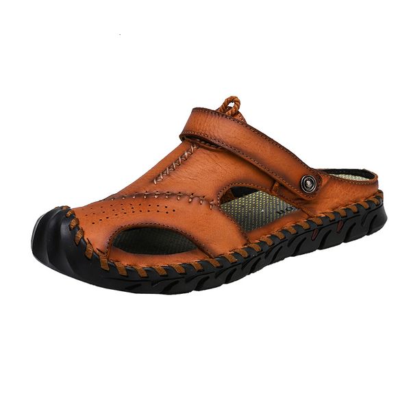 

slippers open-air beach sandals from the summer of men beach-to-air large 38-48 zvl9, Black