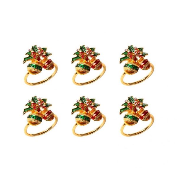 

napkin rings exquisite hard to fade waterproof ring bell shape clip for party