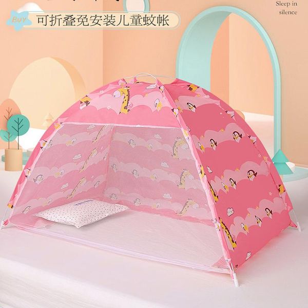 

folding infant bed tent with mosquito nets summer baby crib net portable borns kids bedding mesh 110*70cm netting