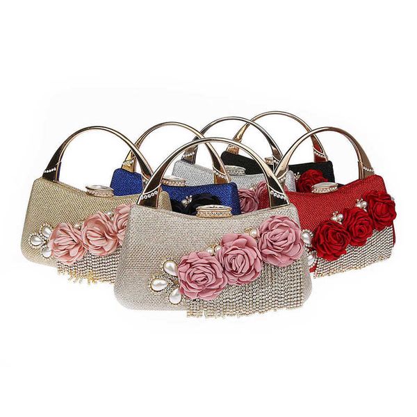 

fashion tassel exquisite flower elegant handbag dinner bag f918-7