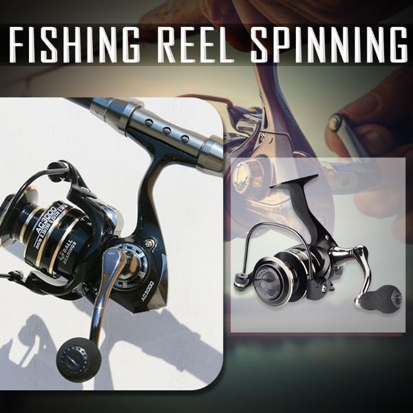

spool fishing reel metal stainless steel handle spinning fish wheel tackle for solid durable waterproof baitcasting reels