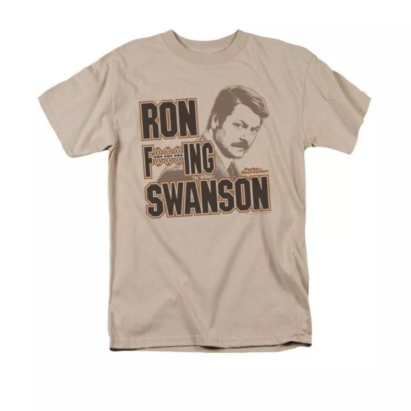 

parks and recreation ron f***ing swanson t-shirt sizes s-3x new, White;black