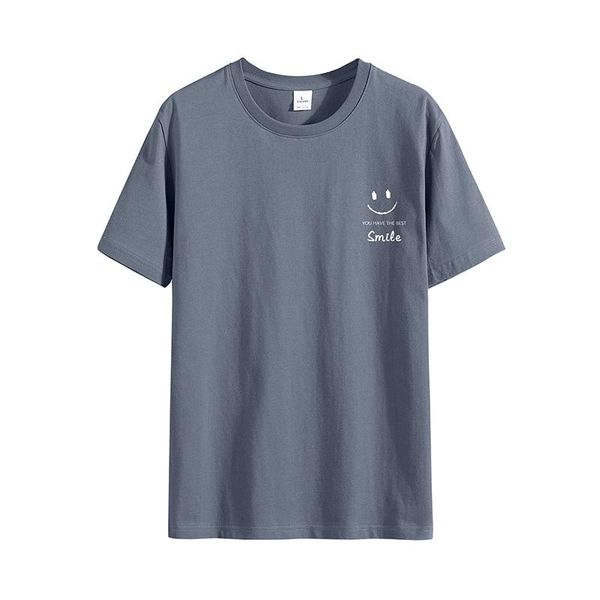 

men's t-shirts s-6xl short-sleeved t-shirt summer thin section solid color round neck half-sleeve trend couple outfit handsome, White;black