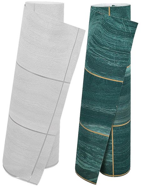 

53cmx10m nordic geometric imitation marble pattern non-woven deerskin velvet wallpaper 3d luxury living room tv background wall wallpapers