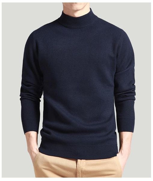 

men's sweaters 2022 men sweater solid pullovers mock neck spring and autumn 121212, White;black