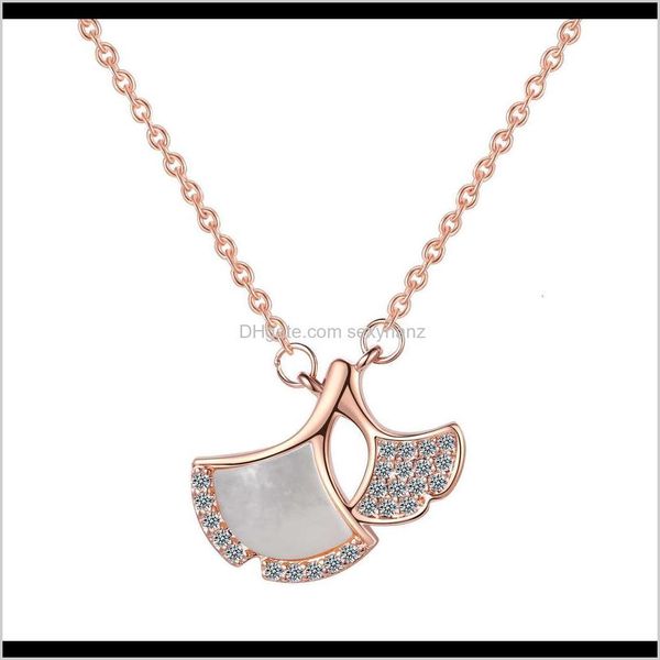 

necklaces & pendants jewelry drop delivery 2021 singapore chomel necklace, shell and zirconium diamond pendant mxfpn, Silver