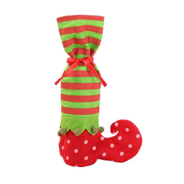 

christmas decorations wave point elf candy bag cloth hanging for decoration individualized embroidered gift