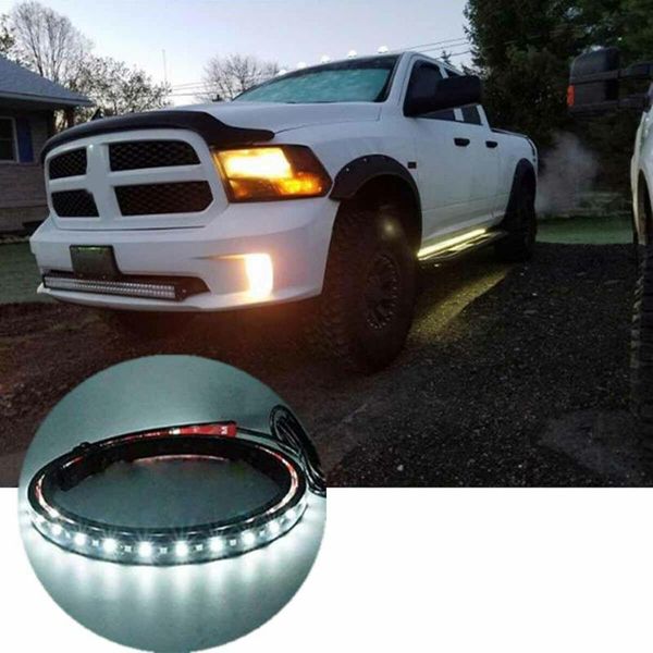 

truck led light turn signal strip 2pcs 70\" bar drl running board side interior&external lights
