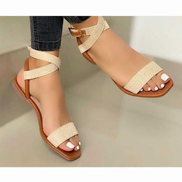 

sandals cross strap ladies 2021 open toe elegant sweet fashion comfortable thick bottom shoes women's wedge heels, Black