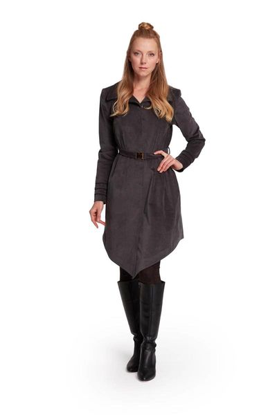 

women's trench coats belt detailed velvet trenchcoat, Tan;black