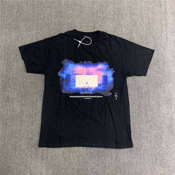 

men's t-shirts high-quality jack man shirt with travis scott cactus, White;black