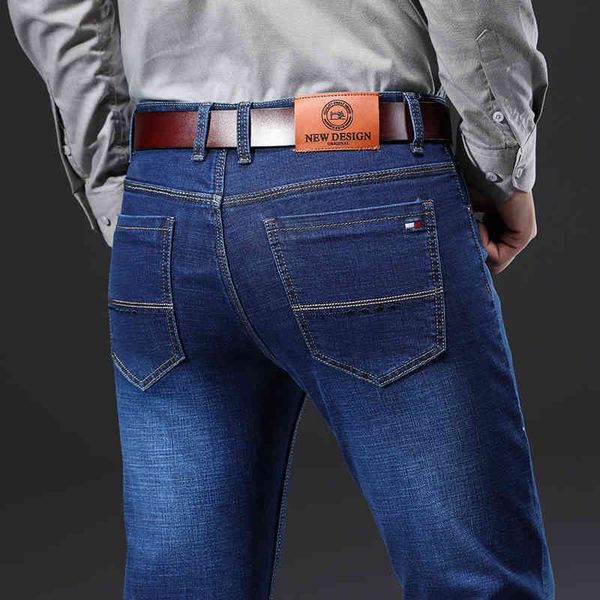 

men's jeans jeans spring and autumn black vintage slim classic style fashion cotton stretch regular fit denim pants male brand cgsv, Blue