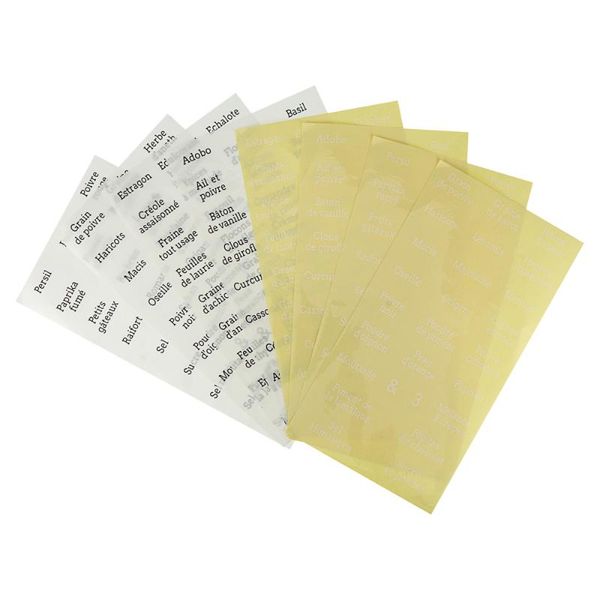 

wall stickers 1 set 208pcs french ingredients name label decals spice labels for home