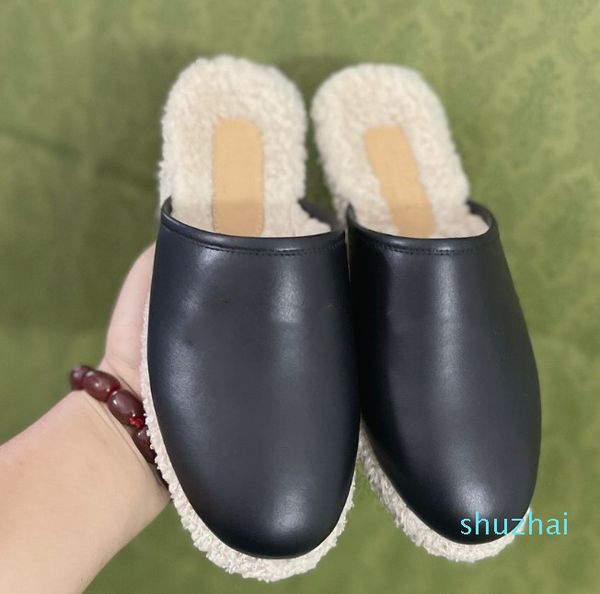 

warm cotton slippers men and womens slippers women's boots snow boots designer indoor cotton slippers, Black
